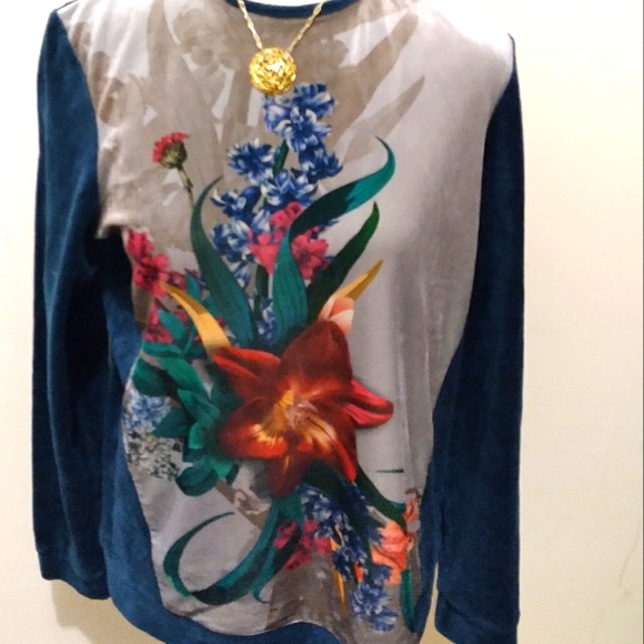 Calliste velour casual top size L - Picture 1 of 5